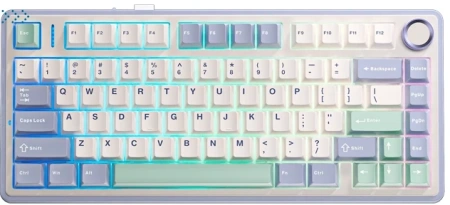 Клавиатуры AULA F75 Comic Keycap Light Green Switches Клавиатуры AULA F75 Comic Keycap Light Green Switches